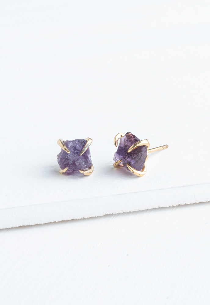 Shine Earrings in Amethyst