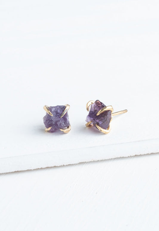Shine Earrings in Amethyst