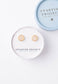 Brittany White Agate Stud Earrings