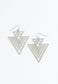 CiCi Silver Geometric Dangle Earrings