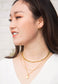 Golden Bamboo Hoop Earrings