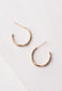 Golden Bamboo Hoop Earrings