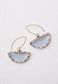 Kenna Lavender Glass Earrings