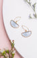 Kenna Lavender Glass Earrings