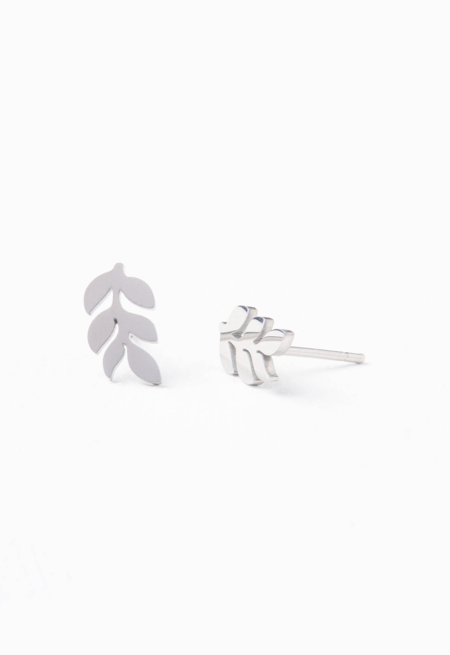 Rowen Leaf Stud Earrings