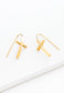 Magdalene Gold Cross Earrings