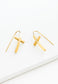 Magdalene Gold Cross Earrings
