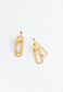 Georgie Paperclip Earrings in Gold