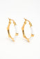 Mint + Ivory  Enamel Hoop Earring Set