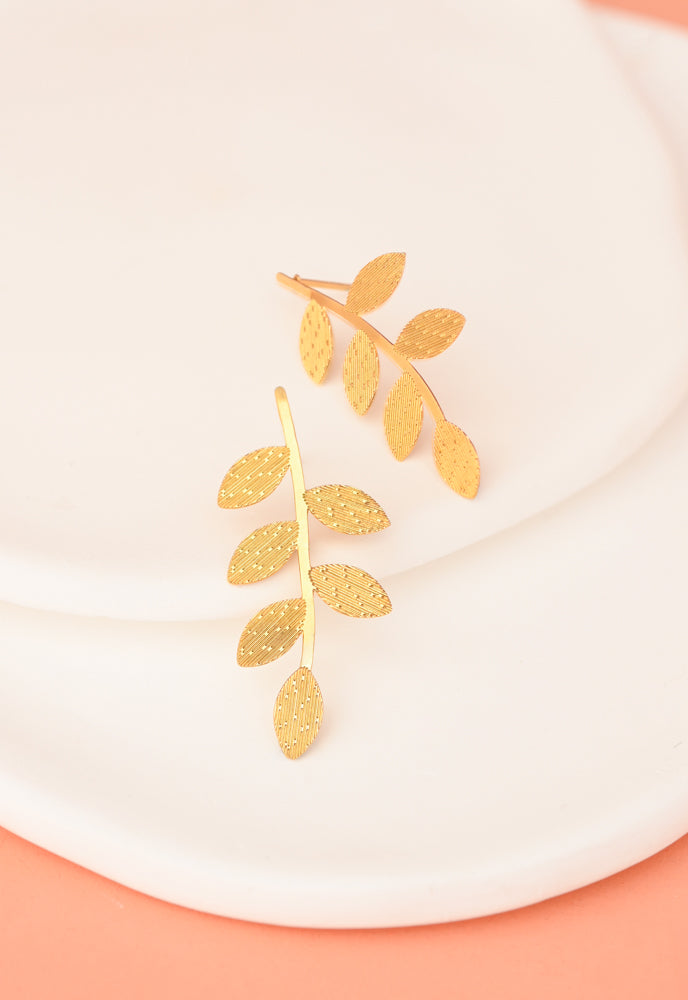 Flourish Vine Leaf Earrings
