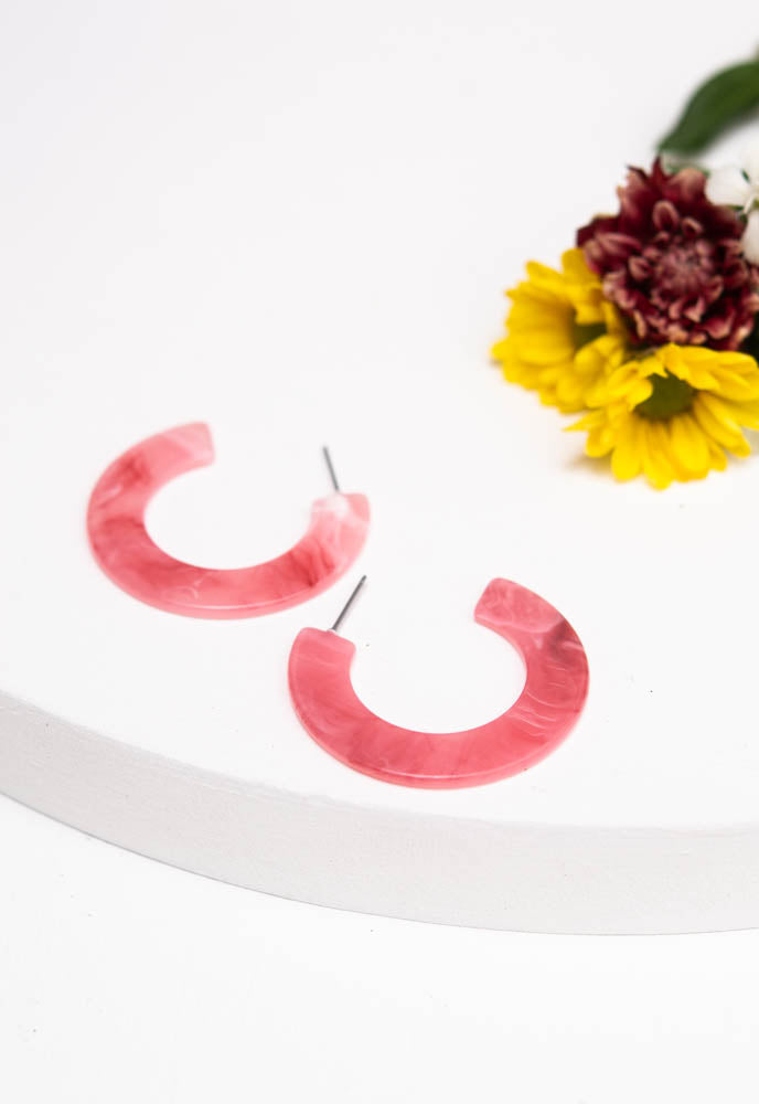 Daydream Resin Hoops in Bloom