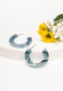 Daydream Resin Hoops in Tranquil Blue