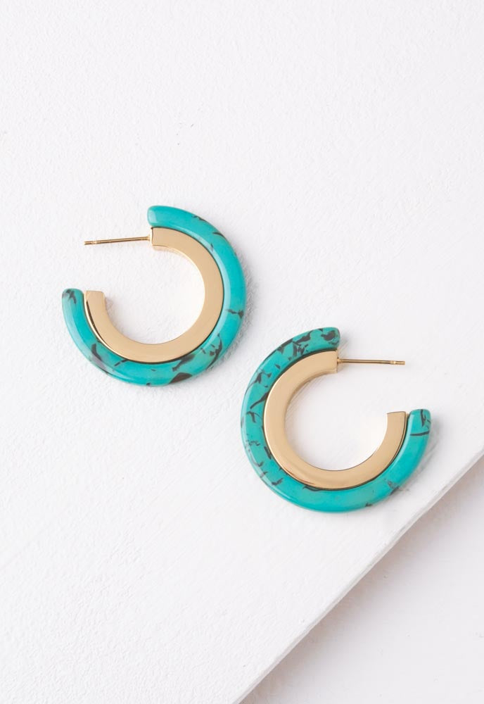 Head Over Heels Hoops in Turquoise