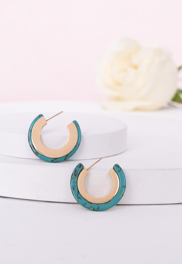 Head Over Heels Hoops in Turquoise