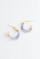 Golden Lilac Resin Hoops