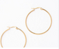 Daintier brave hoops-Gold updated diameter 3.5