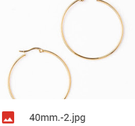 Daintier brave hoops-Gold original diameter