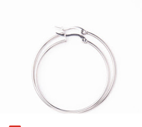 Daintier brave hoops-Silver updated diameter 3.5