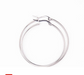 Daintier brave hoops-Silver original diameter