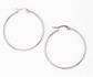 Daintier brave hoops-Silver updated diameter 3.5