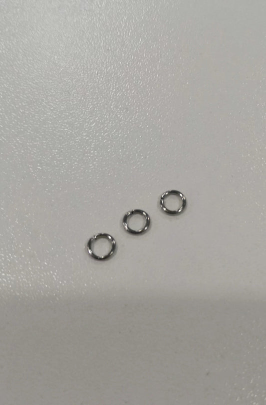 SILVER Jump Rings-8mm