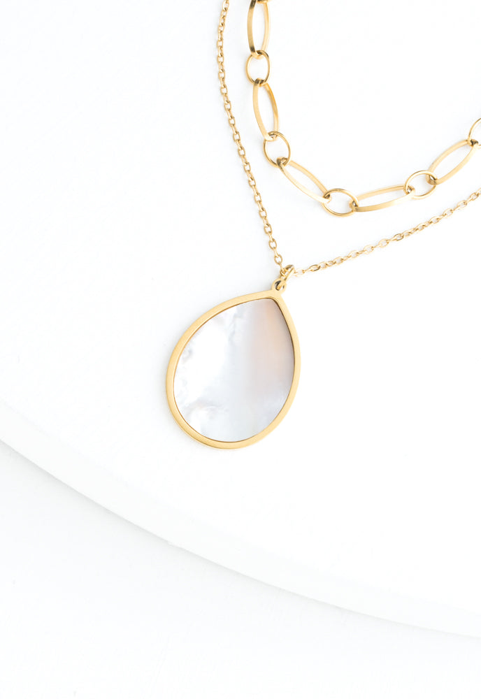 Holly Layered Mother-of-Pearl Necklaces