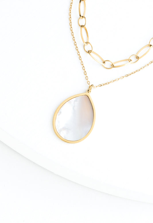 Holly Layered Mother-of-Pearl Necklaces