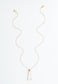 Pillar Mother of Pearl Necklace in Gold