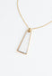 Pillar Mother of Pearl Necklace in Gold