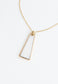 Pillar Mother of Pearl Necklace in Gold