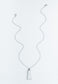 Pillar Mother of Pearl Necklace in Silver