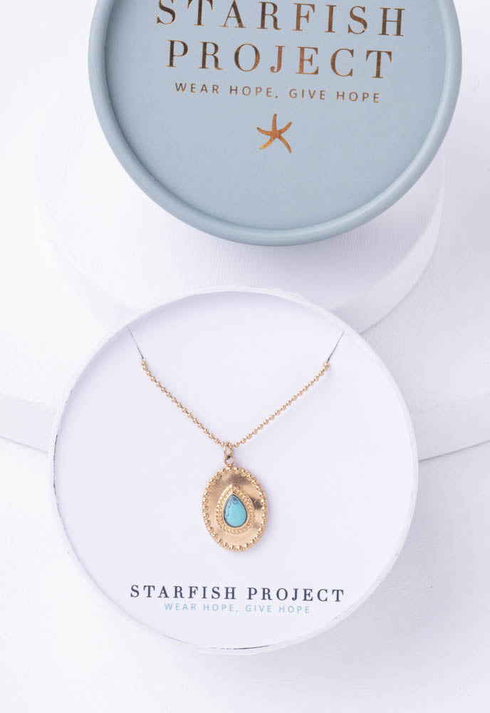 Protected Necklace in Turquoise