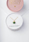 A Drop of Delight Necklace in Emerald Green