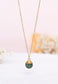 A Drop of Delight Necklace in Emerald Green