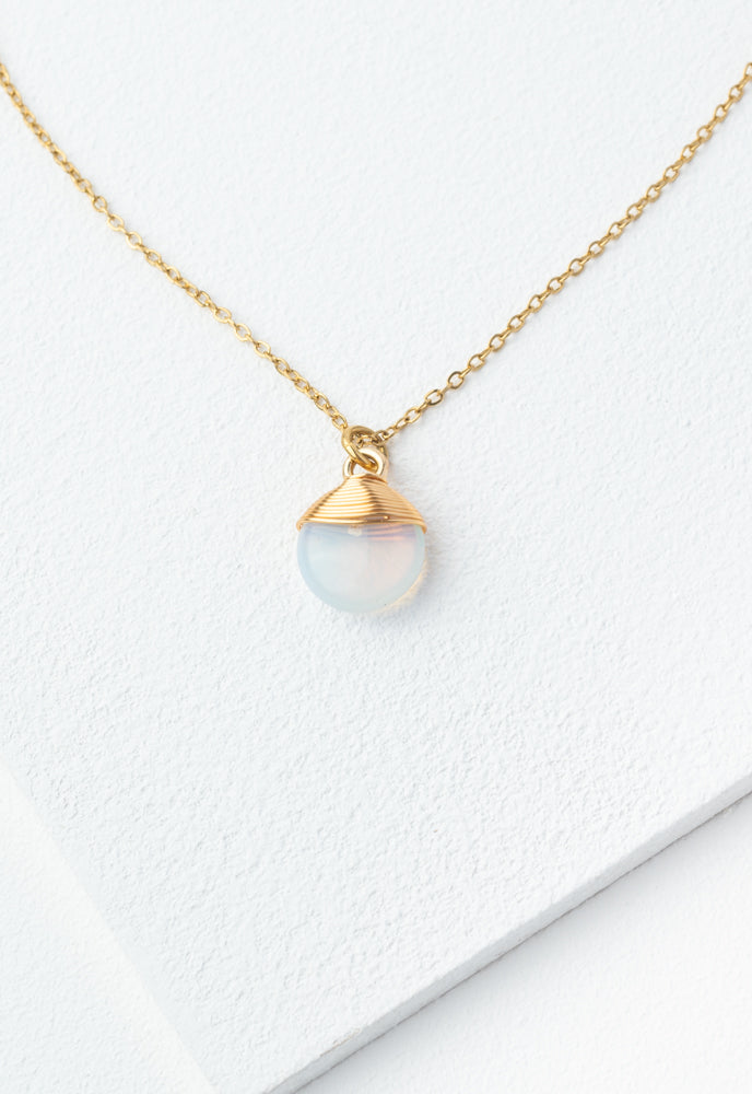 A Drop of Delight Necklace in Moon Light