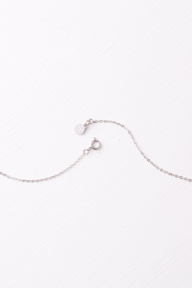 Layla Silver Cross Bar Necklace