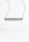 Layla Silver Cross Bar Necklace