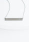 Layla Silver Cross Bar Necklace