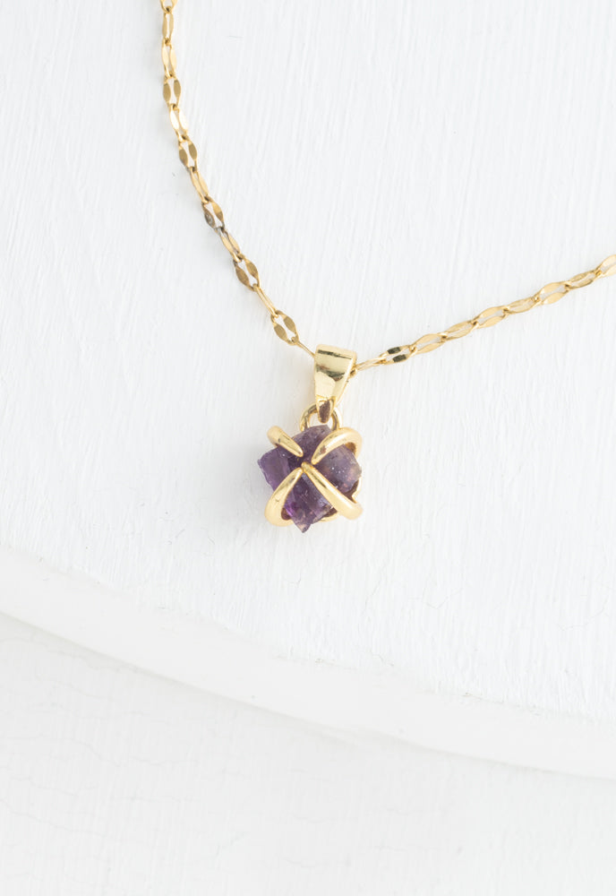 Shine Necklace is Amethyst