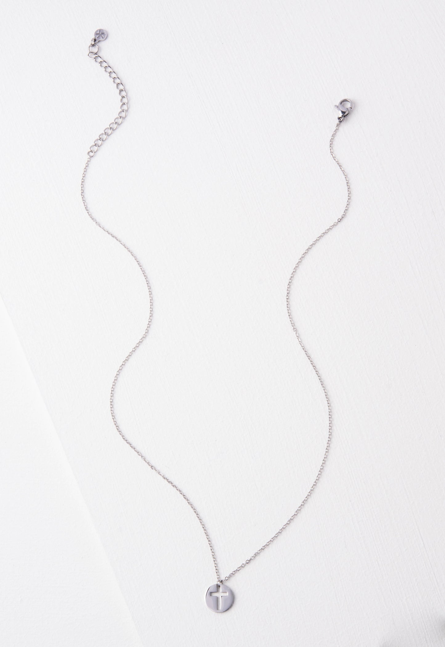 Carolyn Silver Cross Necklace