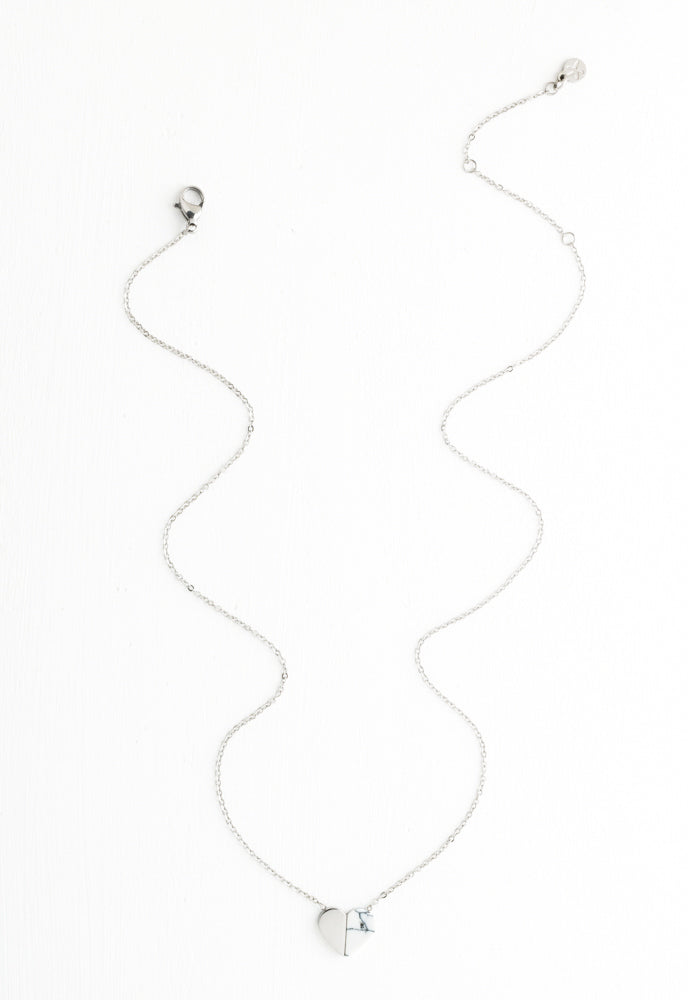 Alexis Silver Heart Necklace