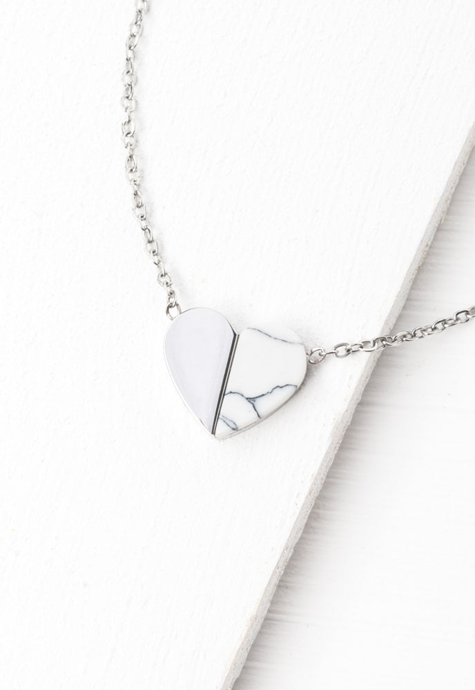 Alexis Silver Heart Necklace