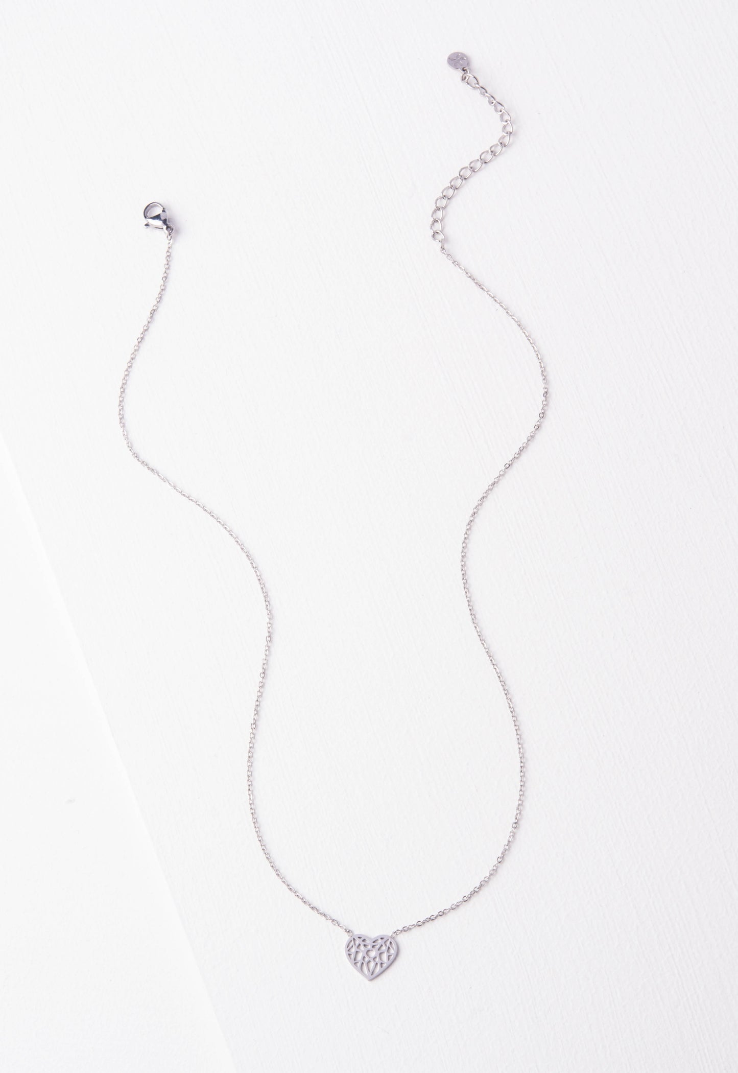 Ling Silver Heart Necklace