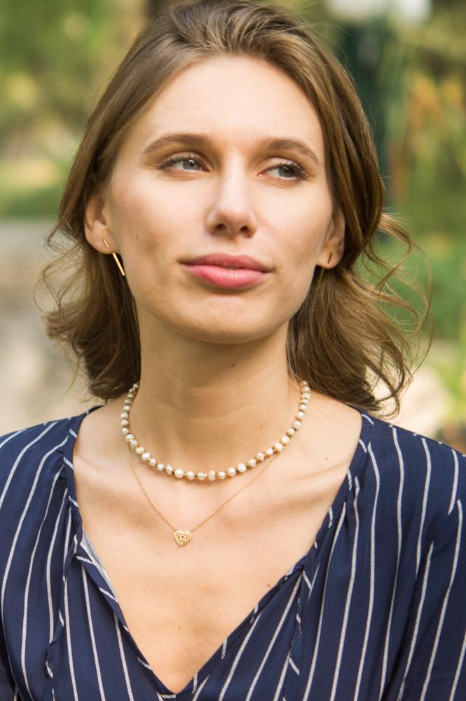 Ling Gold Heart Pendant Necklace