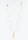Faith, Hope, Love Gold Bar Necklace