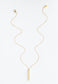 Faith, Hope, Love Gold Bar Necklace