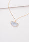 Kenna Lavender Glass Necklace