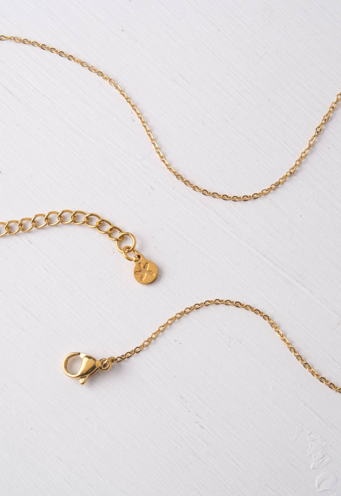 Abelia Gold Pendant Necklace