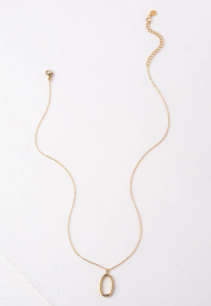 Abelia Gold Pendant Necklace