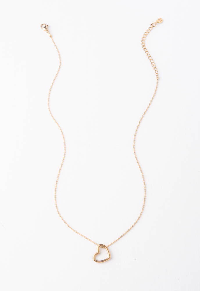 Gift of Love Gold Heart Necklace